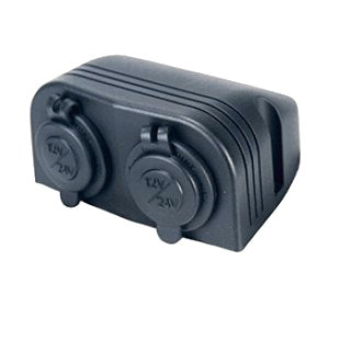 Engel Socket 12/24V 20A Twin Surface Mount Blister Pack