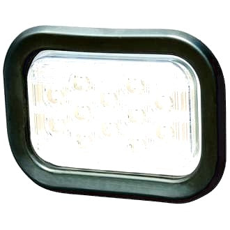 LED Reverse Lamp Rectangular 10-30V Grommet Mount Includes Grommet [Use BR161W]