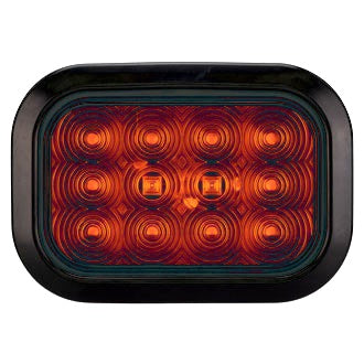 LED Indicator Lamp Rectangular 10-30V Grommet Mount Includes Grommet