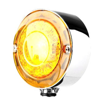 LED Indicator Lamp Fender 10-30V Amber Lens 137 x 179mm Amber Lens Single