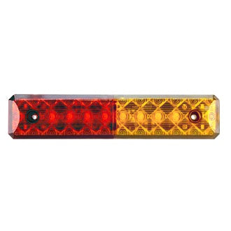 LED Rear Combination Lamp 10-30V Stop/Tail/Ind Surface Mount 204x40mm Strip