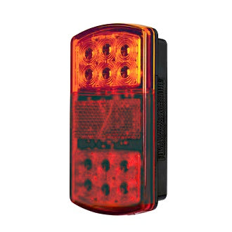LED Rear Combination Lamp 10-30V Stop/Tail/Ind/Ref/Lic Surface Mount 150x80mm [1 pc]