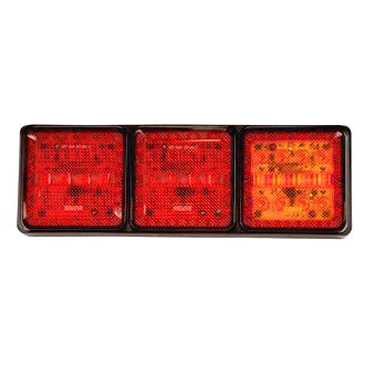 LED Rear Combination Lamp 10-30V Stop/Tail/Ind/Ref Surface Mnt 282x95mm