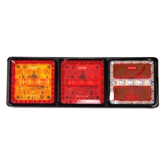 LED Rear Combination Lamp 10-30V Stop/Tail/Ind/Rev/Ref Surface Mnt 282x95mm