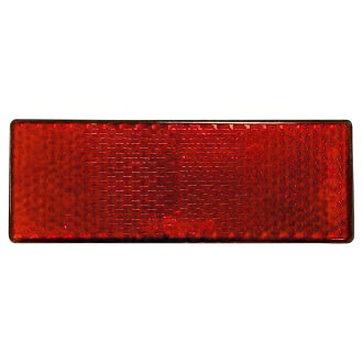 Reflector Red Rect. BR61 Series 88 X 35 X 9mm Self Adhesive Twin Pack