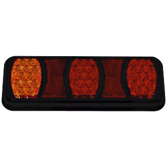 LED Rear Combination Lamp 10-30V Stop/Tail/Ind Surface Mount IP67 288x107mm