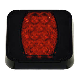 LED Stop/Tail Lamp BR80 Series 10-30V 20 LED Rect 102 x 94mm Red Lens Surface Mount