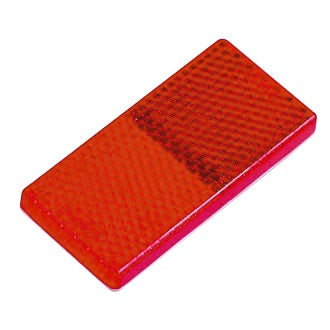 Reflector Red Rect. BRREF Series Twin Pack 65 x 30 x 8mm Self Adhesive