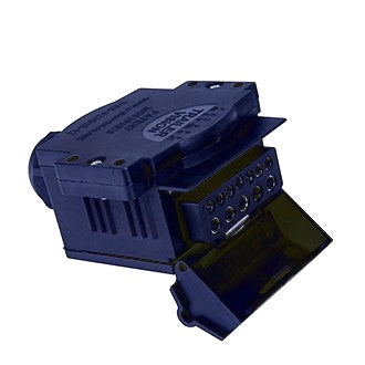 TRAILER SOCKET 12 PIN FLAT PLASTIC - TRAILERVISION WITH REED SWITCH N/O OR N/C