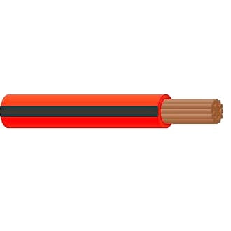 Single Core Cable 3mm Red/Black Trace 30m
