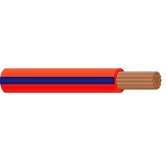 Single Core Cable 4mm Red/Blue Trace 30m