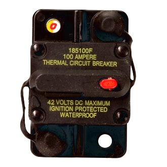 Thermal Circuit Breaker 100A 12-42V Manual Reset Type III Surface Mount IP67