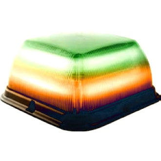 LED Beacon EB7185 Series 12/24v Dual Colour Amber/Green Fixed Mount 24 Flash Patterns
