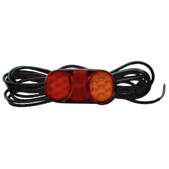 LED Rear Combination Lamp 10-30V Stop/Tail/Ind/Ref 7.2m LH Submersible 162x80mm