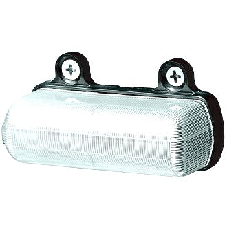 LED Licence Plate Lamp 10-30V Rect 81 X 41mm Top Mount Opaque Body