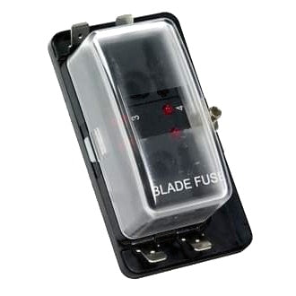 Fuse Box Standard Wedge/Blade 4 Block With LED Indicator When Circuit Becomes Open