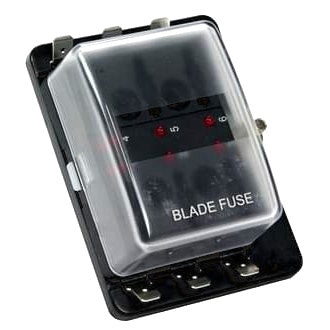 Fuse Box Standard Wedge/Blade 6 Block With LED Indicator When Circuit Becomes Open