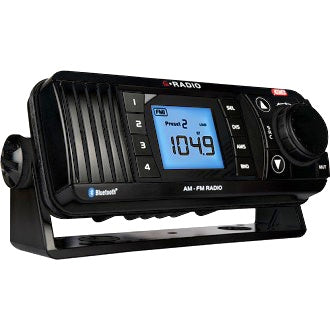 Audio Receiver AM/FM 12V IPX7 Marine BT/AUX 2x40W Black GME