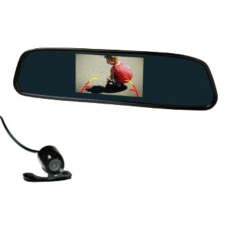 Reverse Camera Kit 4.3in 12V Mirror Mount + 1 Camera 6m Cable IP67