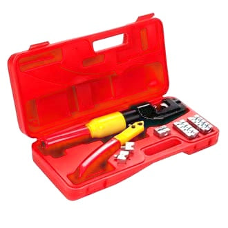 Crimping Tool Kit Cable Lug 4mm-70mm2 Cablwe Lugs 8 Sets of Interchangable Dies