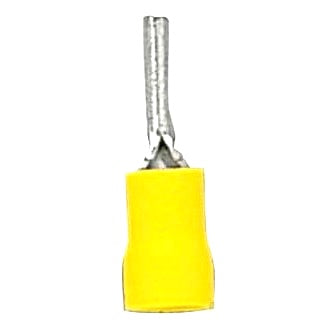 Crimp Terminal Pin 5-6mm Insulated Yellow Pkt 100