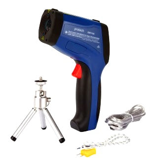 Protech Dual Laser Infrared Thermometer -50 To 1650c with K-type Probe and USB