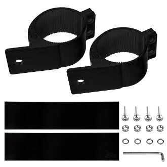 Bull Bar Clamp 49-54mm 2in Suits Bar & Work Light Tubular Black