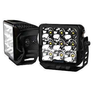 LED Driving Light Set 10-30V 9x5W 35W 3756lm IP67 Spot Beam Square Pair Lights