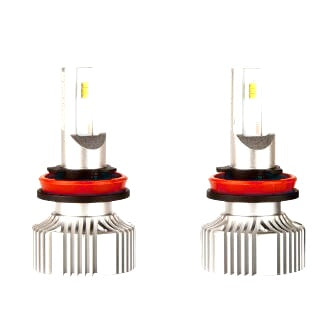 LED Headlamp Conversion Kit V2 10-30V H8 H9 H11 18W 5700K +140% More Light + 12V T10 LED