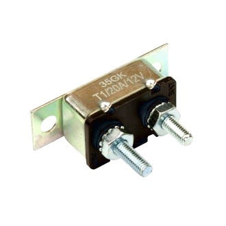 Circuit Breaker Metal 12V 20A Automatic Reset Type I Straight Bracket