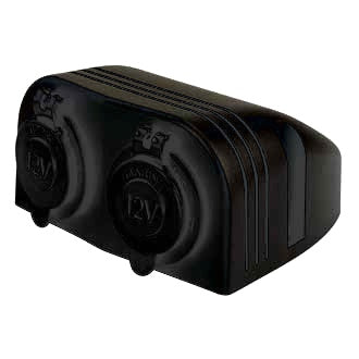 DC Accessory/Cigarette Socket 12/24V 20/10A Input/Output Double Surface Mount