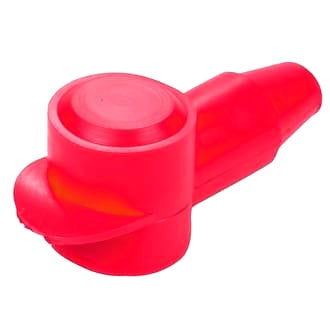 Insulator Terminal Cover Red 8 - 2 B&S 18mm Ring Flat Top Standard Profile & Length