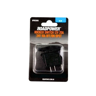 Switch Rocker 12V 20A 24V 10A OFF/ON DPST Blue Illumination
