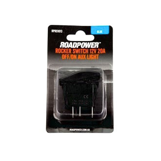 Switch Rocker 12V 20A 24V 10A OFF/ON SPST Auxillary Light Symbol Blue Illumination