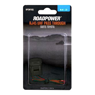 Switch Roadpower RJ45 Pass Through Suits Toyota 22 x 22mm Blue LED