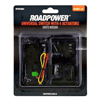 Switch OE Style 4 Actuators Inc. Roadpower/Work/Aux/Beacon Suit Nissan 30x23mm Orange LED