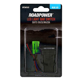 Switch Roadpower Bar Light Suits Isuzu/Mazda Includes Harness 32.8 x 22mm Blue LED
