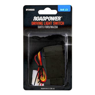 Switch Driving Light Suits Ford/Mazda OE Style Inc. Harness 39 x 23.6mm Blue LED