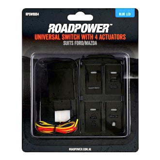 Switch OE Style 4 Actuators Inc. Roadpower/Work/Aux/Beacon Suits Ford/Mazda 39x23.6mm
