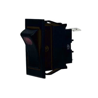 Switch Rocker 12V 20A ON/ON Re d Amber