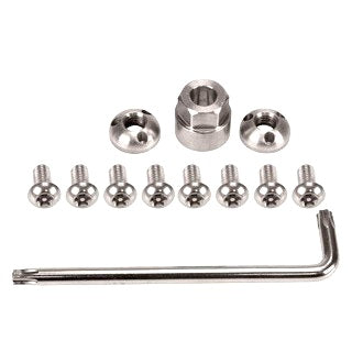 Lock Nut Kit - Main Bolt M10x1.5mmx2 Side Bolts M8x8 Includes 2 x Tools