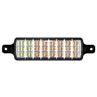 Front Indicator/Park Lamp 10-30V White/Amber Recessed Bull Bar Mount 227x56mm