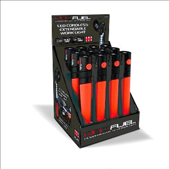 LED Cordless Extendable Work Light 100lm Magnetic AAA Batteries 195x29x32mm