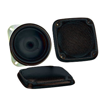 4 Inch 20 Watt Dual Cone Flush Mount Speakers with Covers (P air) OE Kenworth replacement