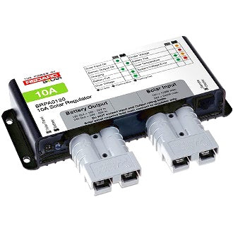 Solar Regulator Redarc 10A PWM With Anderson Plugs. Multi-St age Charging,Over Temp/Over Ch