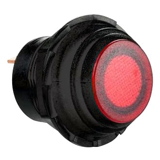 Switch Push Button 12V 10A Momentary Red LED