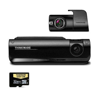 Thinkware 4G LTE Connected Ful l HD Dual Dash Camera Kit 32GB Connects to Smartphone