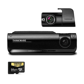 Thinkware 4G LTE Connected Ful l HD Dual Dash Camera Kit 64GB Connects To Smartphone