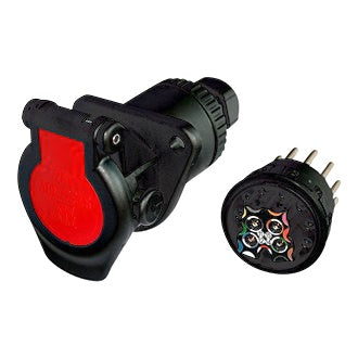 Erich Jaeger 15P socket 24V screw term 15.5 Bayonette outlet