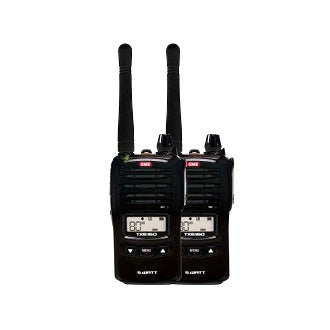 UHF Radio 5W 80 Channel Handheld Twin Pack With Chargers And Carry Cases